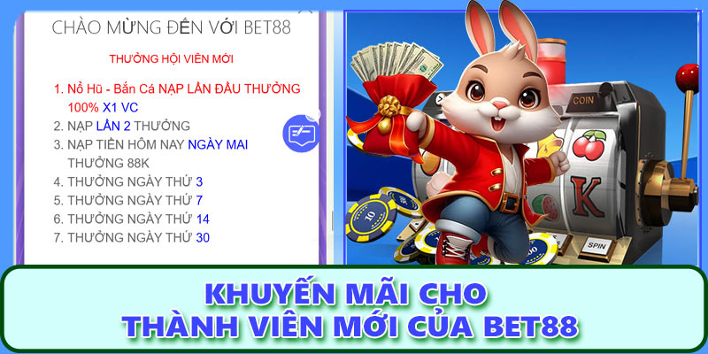 Khuyến mãi cho thành viên mới của Bet88